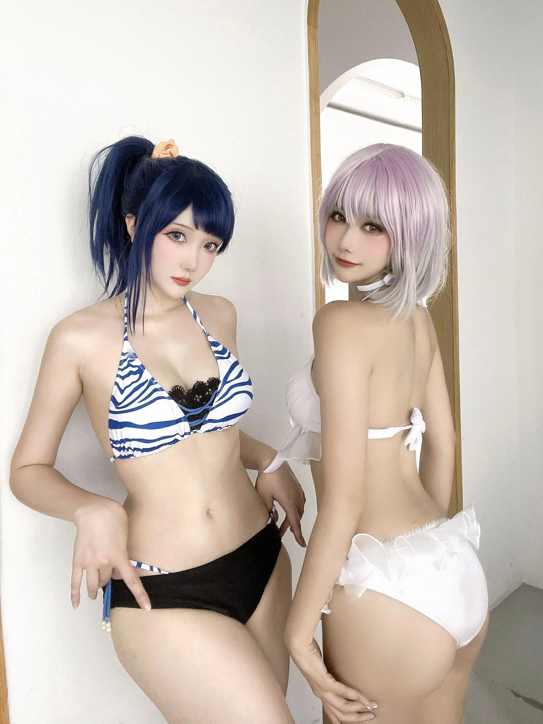 Momoko葵葵 – NO.35 瓜希酱 SSSS.GRIDMAN 宝多六花新条茜 泳装-古利特自拍 [30P]插图6